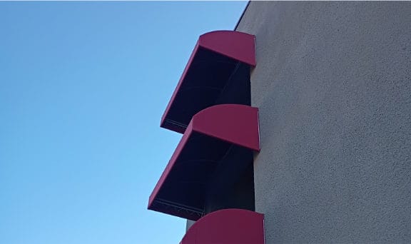 New metal awning covers that look nice